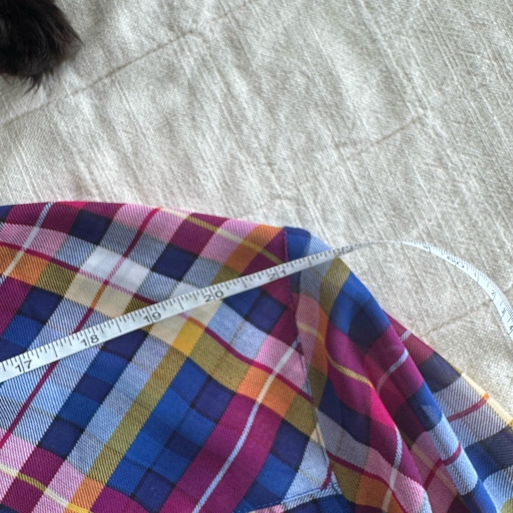 Catherine’s Plaid Colored Blouse - Size 3XL - Perfect Condition - Picture 9 of 10